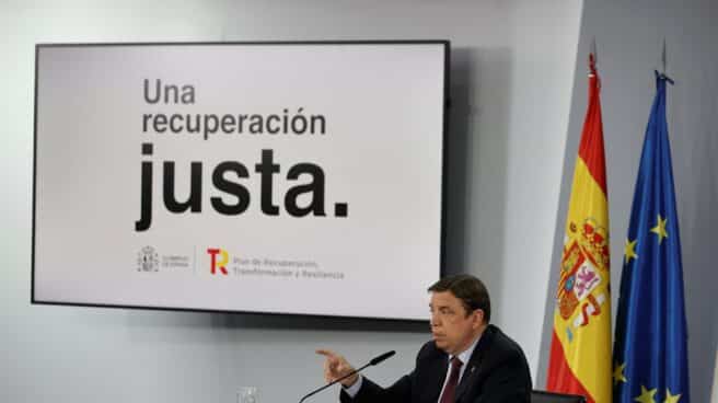 Luis Planas, en la rueda de prensa del consejo de ministros. Luis Planas, en la rueda de prensa del consejo de ministros.