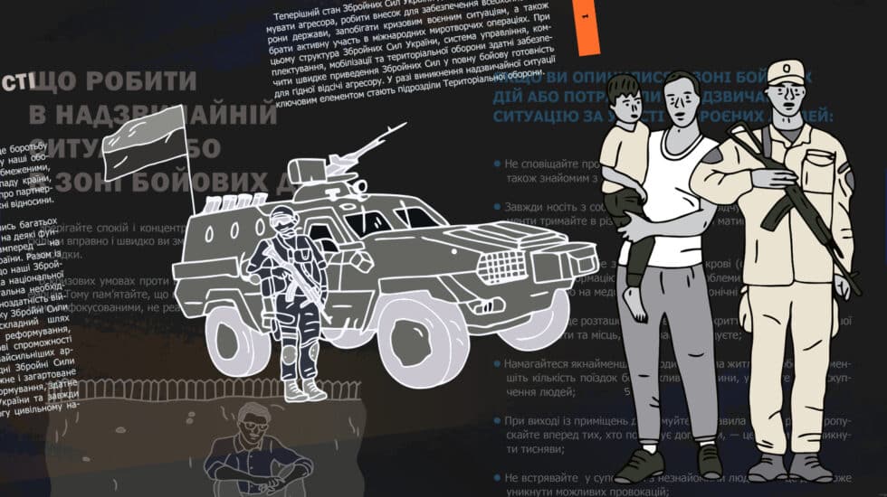Manual del ministerio de Defensa ucraniano con indicaciones para los civiles.