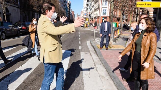 Alfonso Fernández Mañueco e Isabel Díaz Ayuso, durante la campaña en Castilla y León.