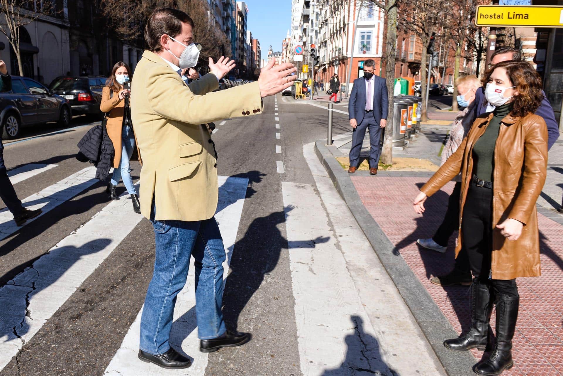 Alfonso Fernández Mañueco e Isabel Díaz Ayuso, durante la campaña en Castilla y León.