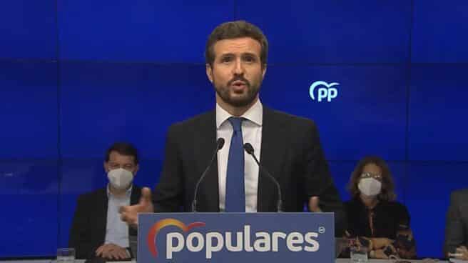 El presidente del PP, Pablo Casado.