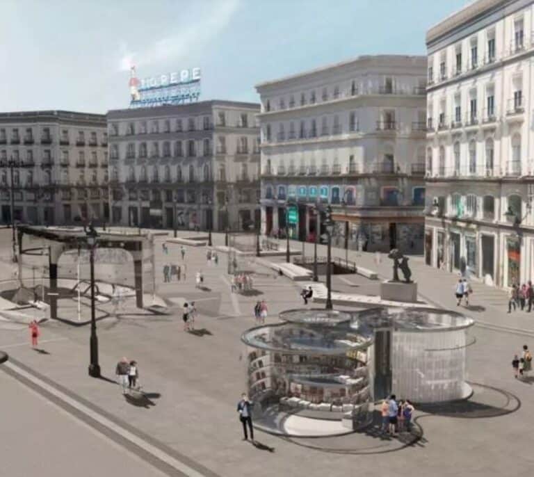 Las obras de la Puerta del Sol de Madrid, sin árboles, arrancan la próxima semana
