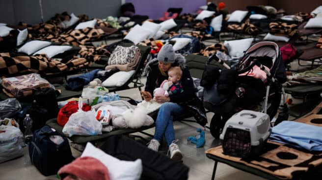 Refugiados ucranianos en Jaroslaw, Polonia