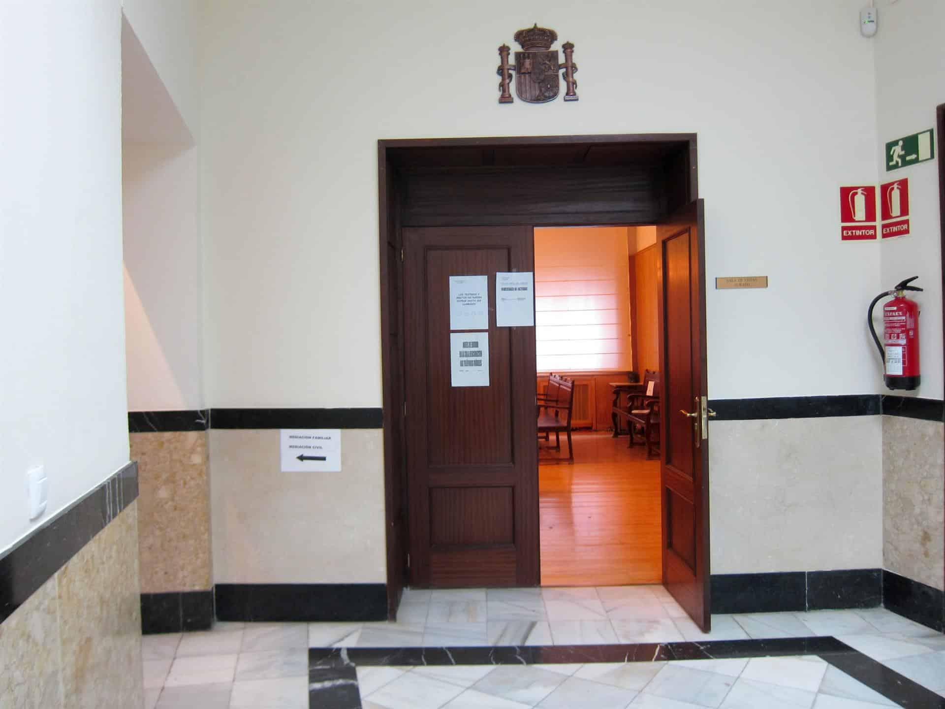 Sala de un juzgado de Valladolid