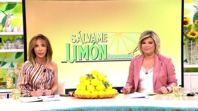 María Patiño y Terelu Campos en Telecinco María Patiño y Terelu Campus en Sálvame Limón, de Telecinco, cadena de Mediaset
