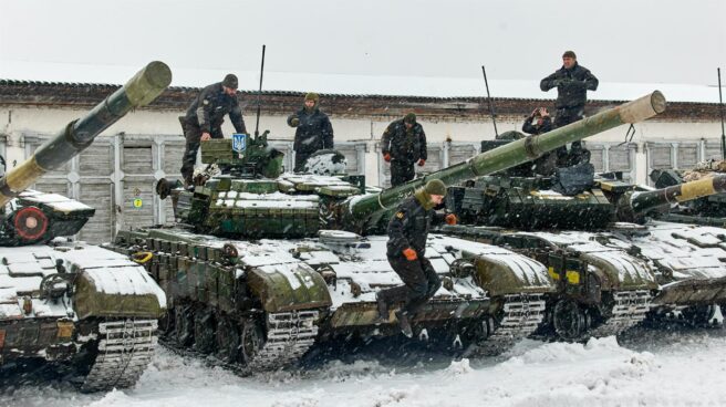 La brigada mecanizada 92 del Ejército ucraniano, en el este del país. La brigada mecanizada 92 del Ejército ucraniano, en el este del país.