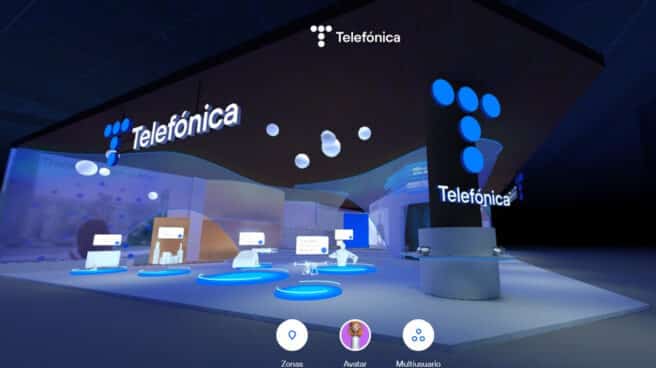 Stand virtual de Telefónica en el Mobile World Congress