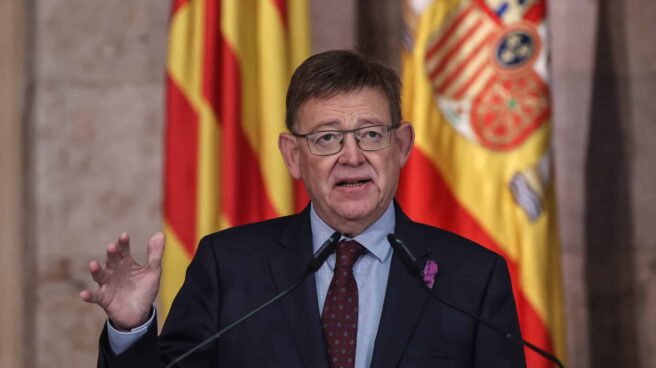 El president de la Generalitat, Ximo Puig, en una rueda de prensa