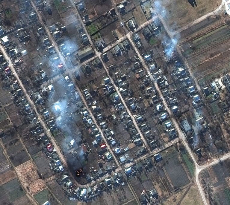 La guerra en Ucrania, vista desde el aire