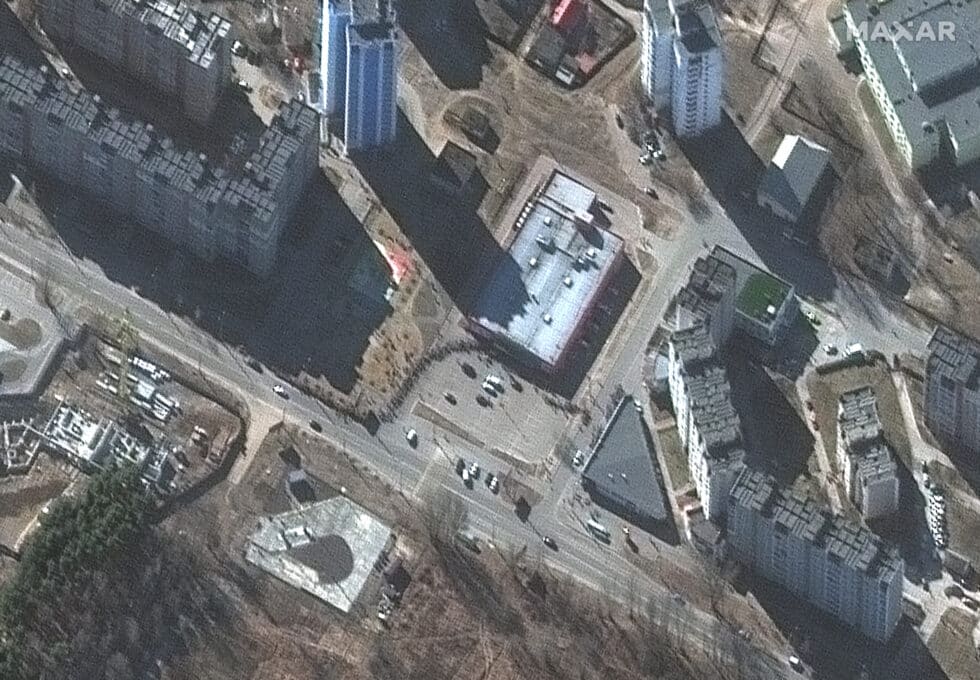 Imágenes aéreas de la guerra en Ucrania contra Rusia