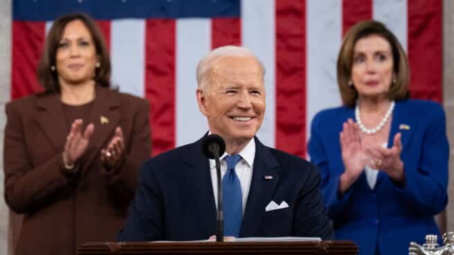 Joe Biden, ante el Congreso de EEUU.