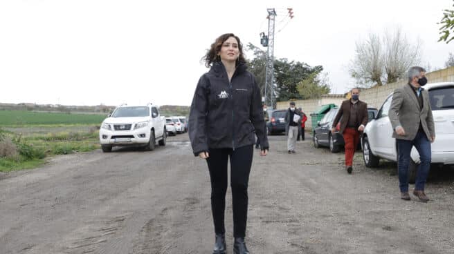 Isabel Díaz Ayuso, en una explotación agropecuaria de Brunete. Isabel Díaz Ayuso, en una explotación agropecuaria de Brunete.