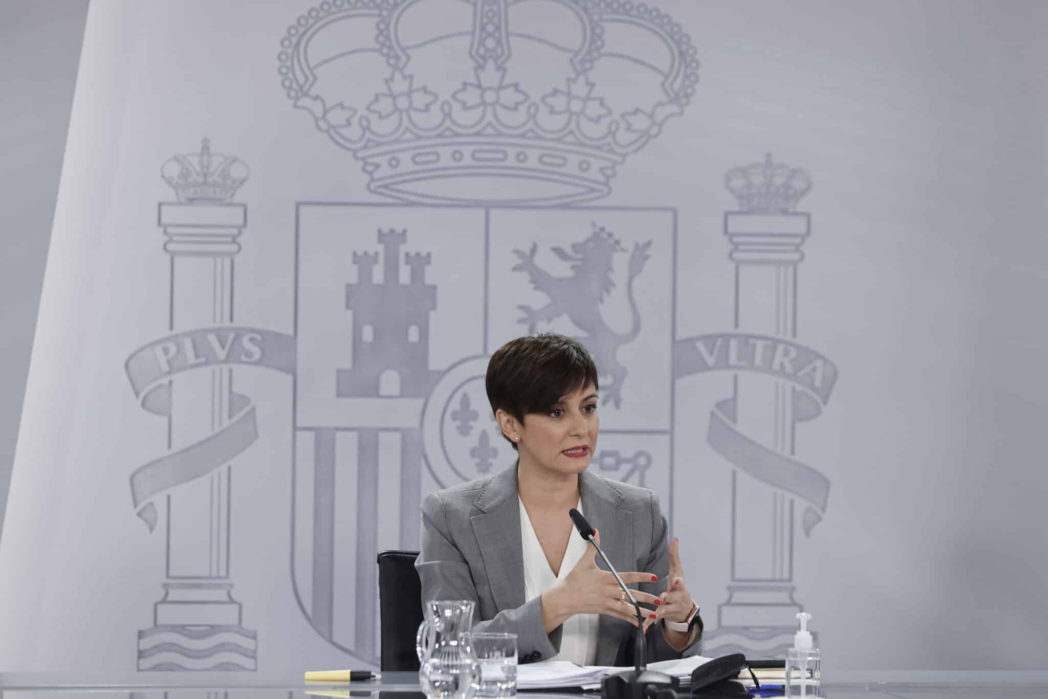 La ministra de Política Territorial y portavoz del Gobierno, Isabel Rodríguez