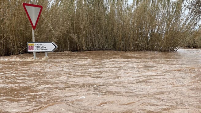 La lluvia deja más de 300 litros en 24 horas entre Valencia y Castellón CANET DE BERENGUER (VALENCIA)