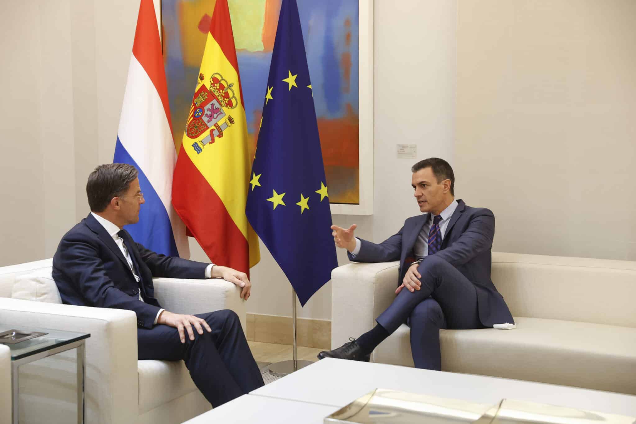 Pedro Sánchez y el primer ministro de Países Bajos llaman a la unidad de Europa en materia energética