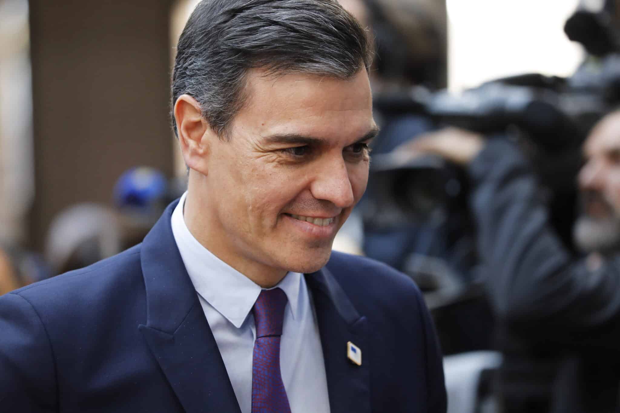 El primer ministro español, Pedro Sánchez, llega a la Cumbre del Consejo Europeo en Bruselas, Bélgica