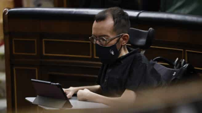 Pablo Echenique, en el Congreso. Pablo Echenique, en el Congreso.