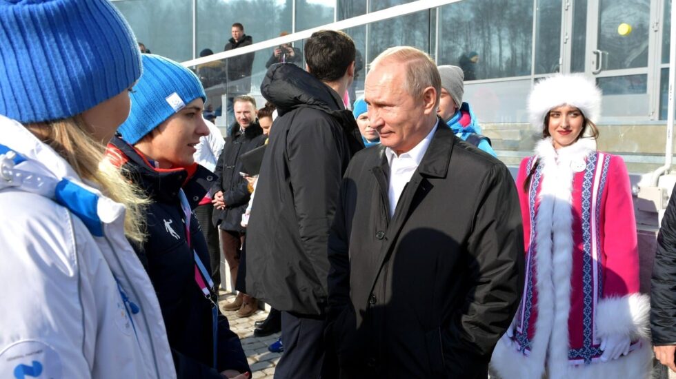 Putin, en la ceremonia inaugural de los Juegos Universitarios de Invierno en 2019.