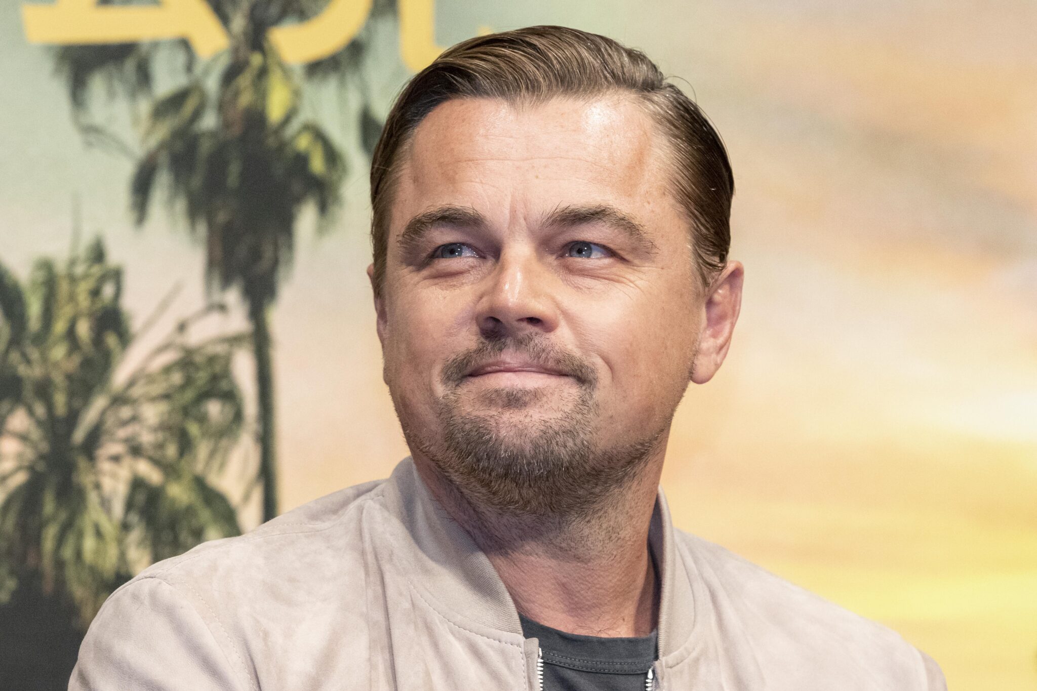 El actor Leonardo DiCaprio asiste a una conferencia de la prelícula 'Once Upon a Time in Hollywood'