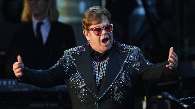 El músico británico Elton John espectáculo durante el 'A Day On The Green Music festival'