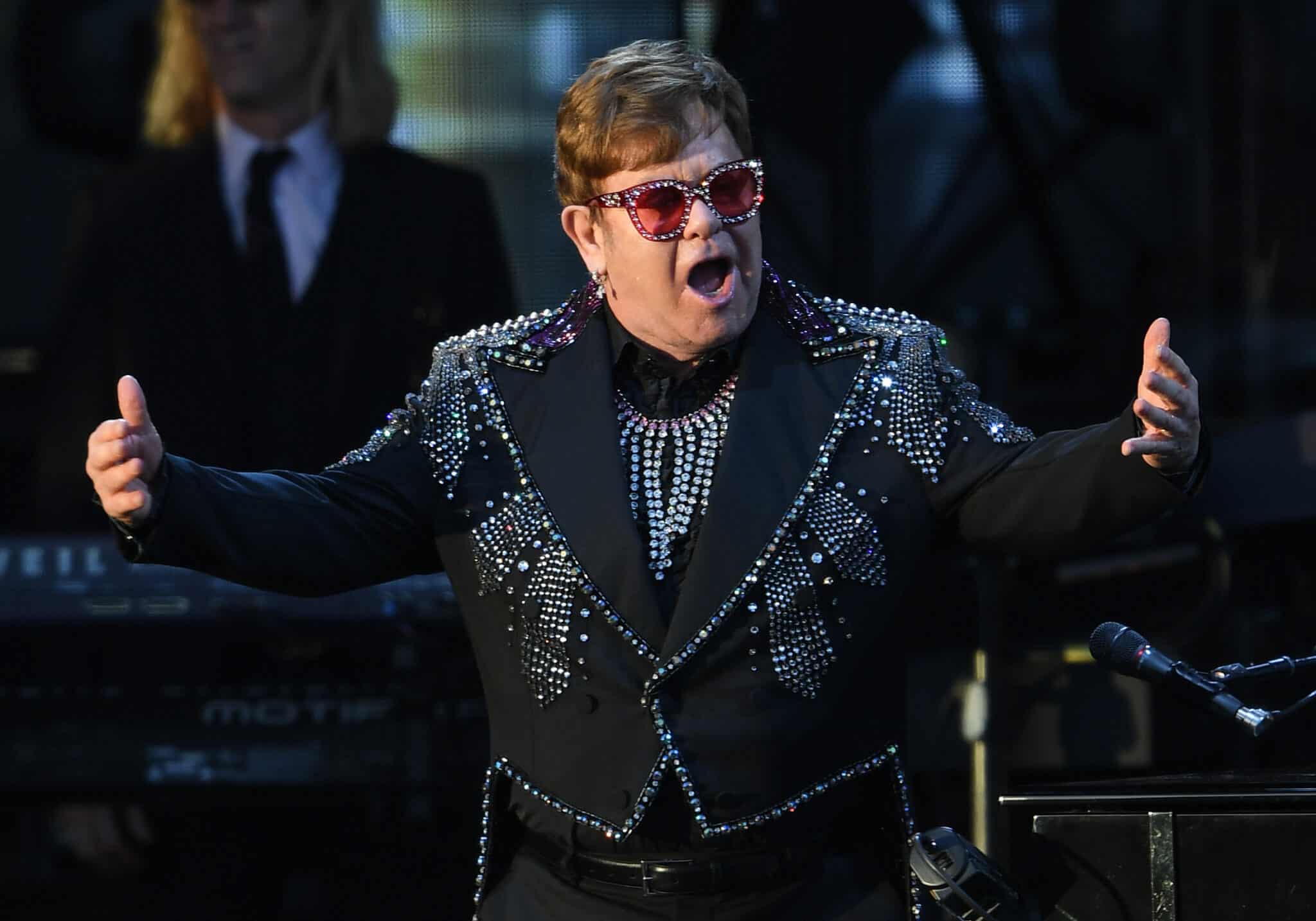 El músico británico Elton John espectáculo durante el 'A Day On The Green Music festival'