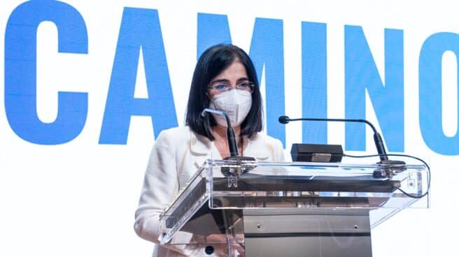 Carolina Darias, Ministra de Sanidad, durante su intervención en un congreso.