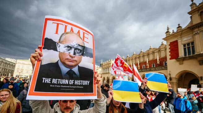 Manifestación contra Putin en Cracovia. Manifestación contra Putin en Cracovia.