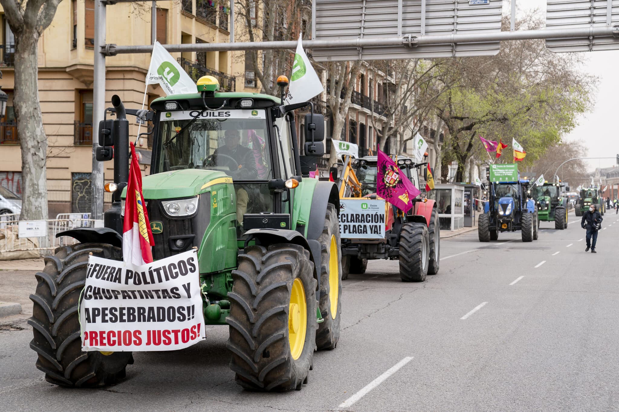 ¿Pueden los tractores entrar en la ciudad como Madrid?