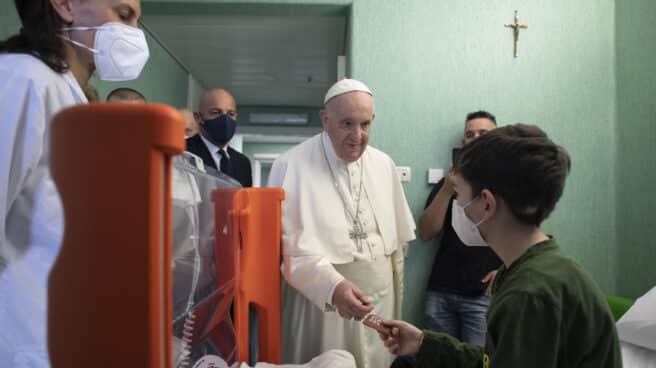 Pope Francis went to the Bambino Gesu Pediatric Hospital