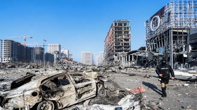 Así ha sido el bombardeo ruso a un centro comercial de Kiev