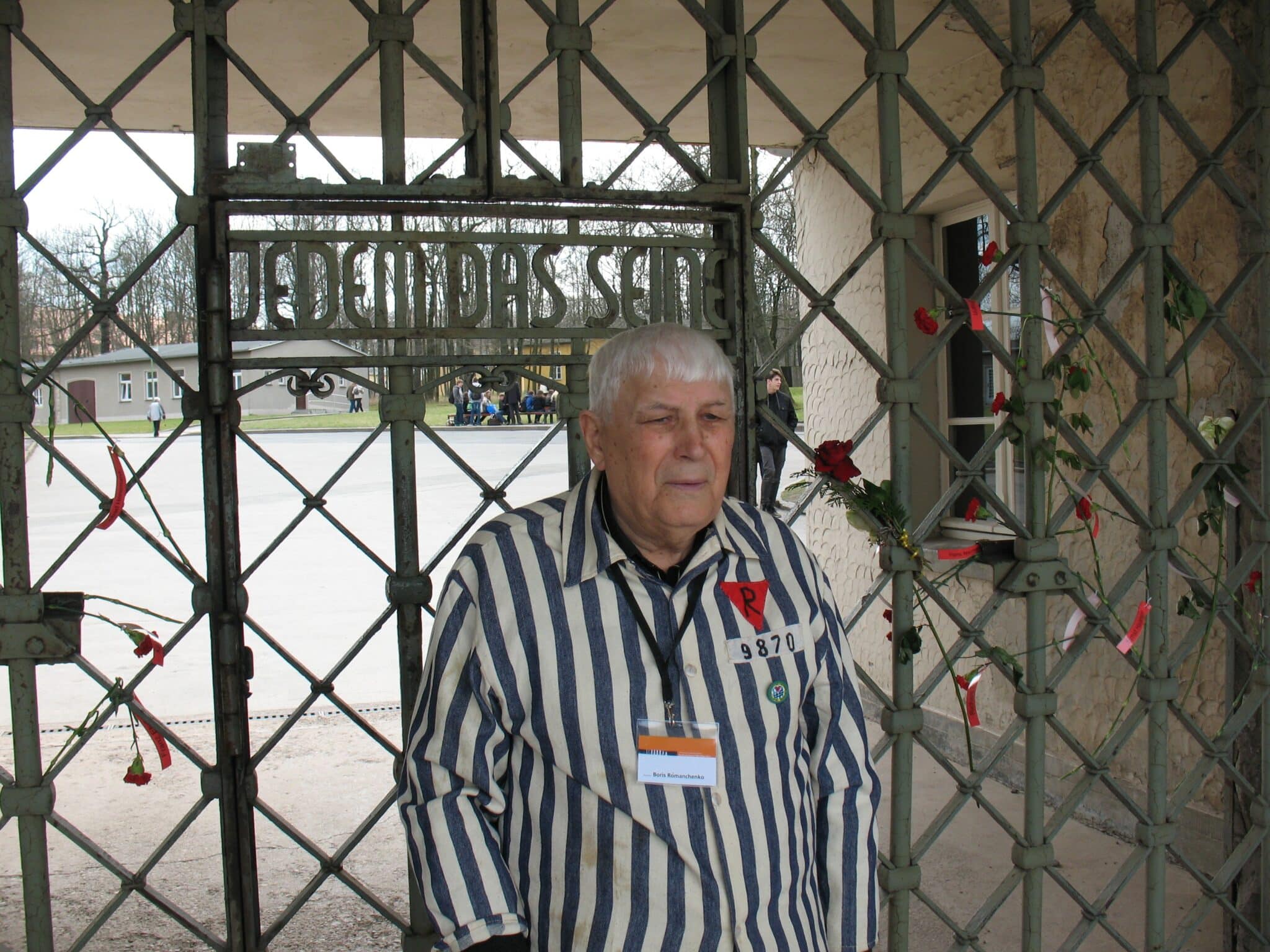 Boris Romanchenko en el campo de concentración nazi de Buchenwald