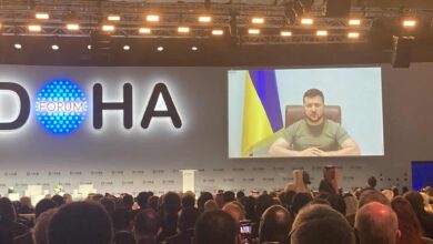 Zelensky se dirige ahora a Qatar: "Aumenten la producción de energía para que Rusia no chantajee al mundo"