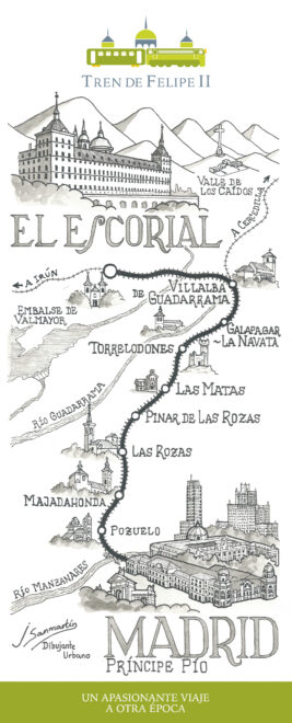 Trayecto del tren de Felipe II