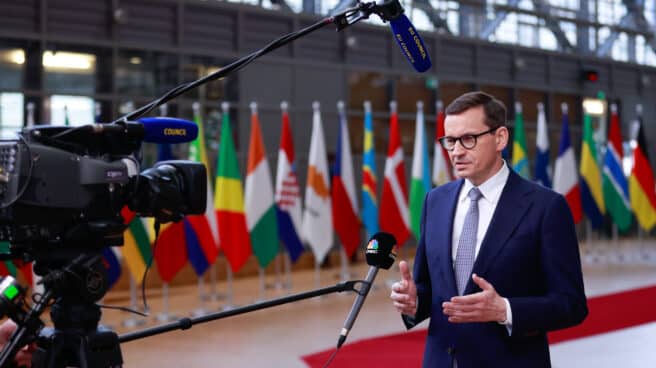 Polonia consolida su papel en la UE El primer ministro polaco, Mateusz Morawiecki, en una cumbre en Bruselas
