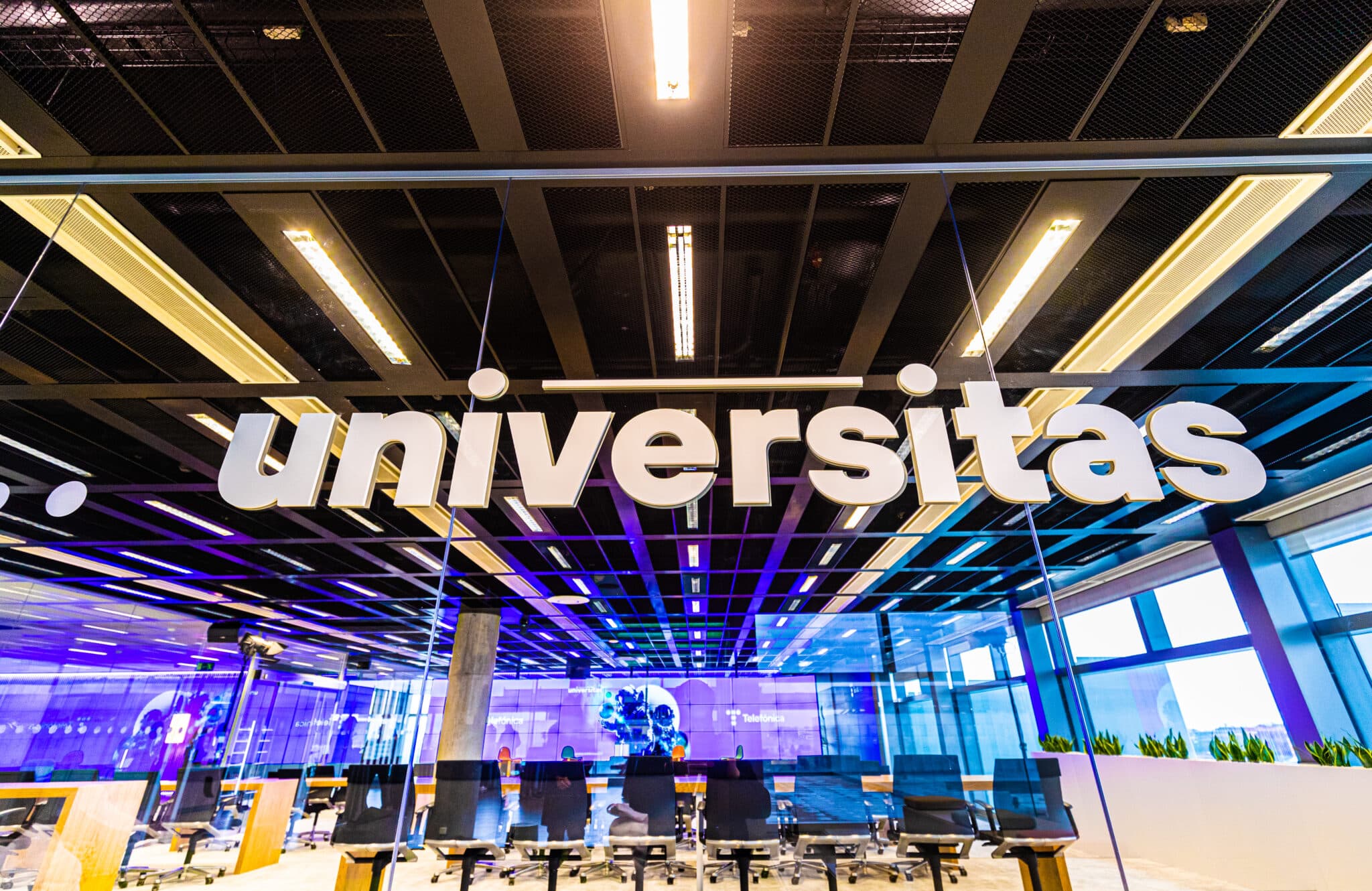 Universitas, el nuevo espacio de Telefónica que se sitúa en la sede de Madrid