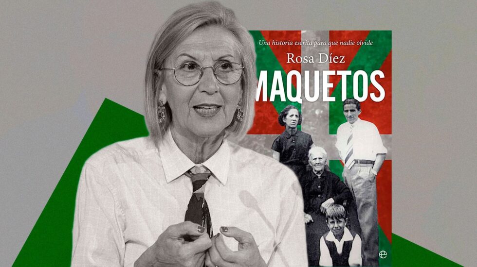 Diseño de Rosa Díez con su nuevo libro, 'Maquetos'