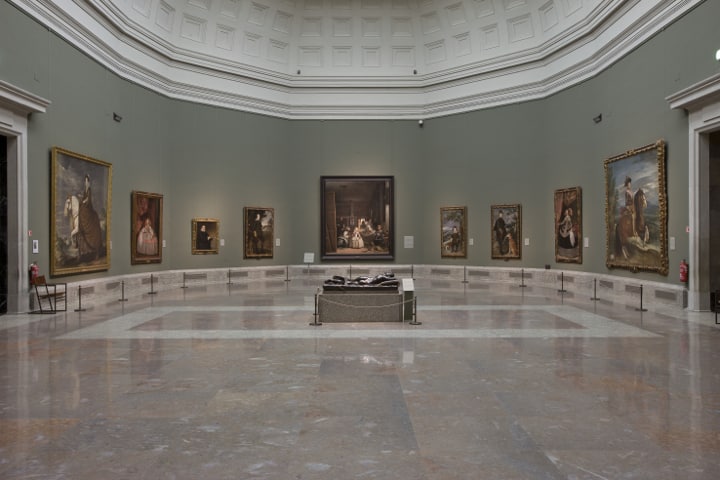 Sección dedicada al pintor Velazquez en el Museo del Prado