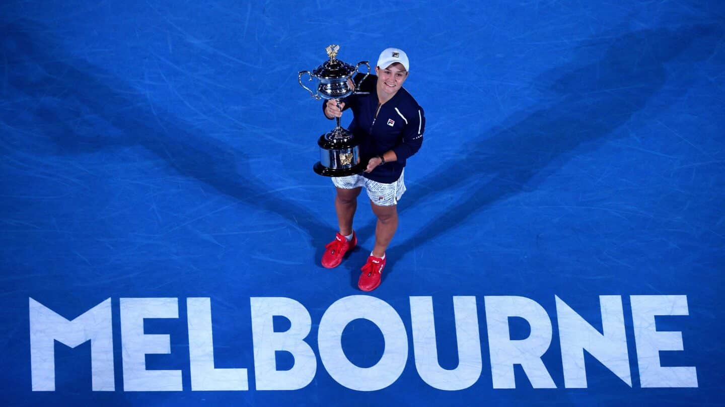 La tenista Ashleigh Barty, tras conquistar en enero el Abierto de Australia
