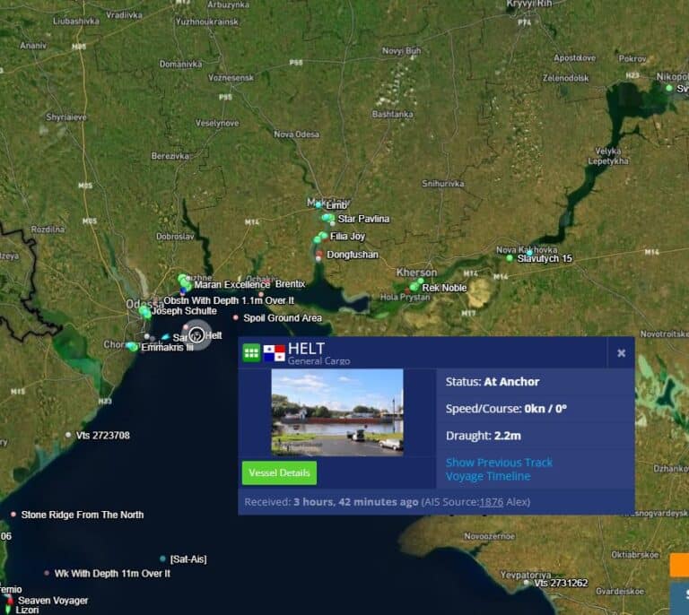 Un carguero estonio se hunde en el mar Negro tras una explosión frente al puerto de Odessa