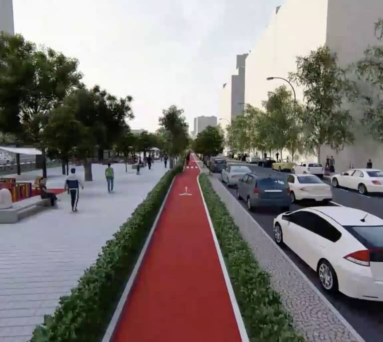 Así será el nuevo carril bici de la Castellana que conectará Plaza Castilla con Atocha