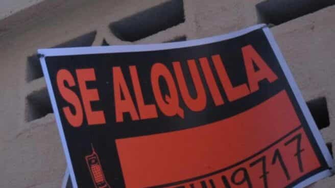 Cartel de casa en alquiler