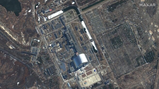 Imágenes satelitales de la central nuclear de Chernóbil