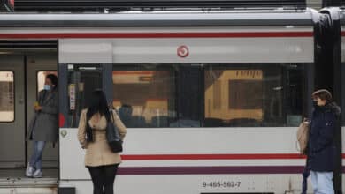 Grandes retrasos e incidentes en el Cercanías de Madrid por las fuertes lluvias