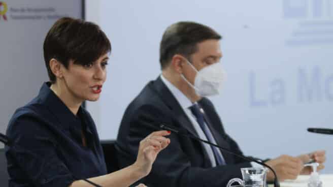 Isabel Rodríguez y Luis Planas, en la rueda de prensa posterior al Consejo de Ministros de este martes Isabel Rodríguez y Luis Planas, en la rueda de prensa posterior al Consejo de Ministros de este martes