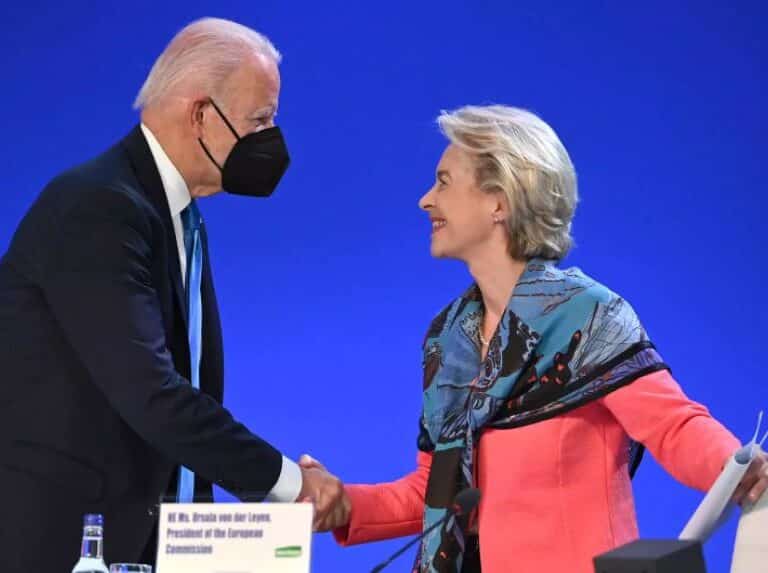 Biden ofrece un 66% más de gas a la UE para "disminuir la dependencia de Rusia" y evitar que financie la guerra