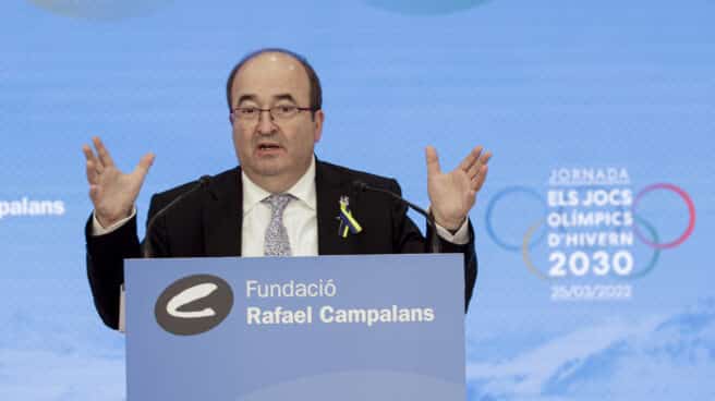 Jornada de debate sobre el proyecto de candidatura olímpica de los Pirineos El ministro de Cultura y Deporte, Miquel Iceta, participa en la jornada de debate sobre el proyecto de candidatura olímpica de los Pirineos.