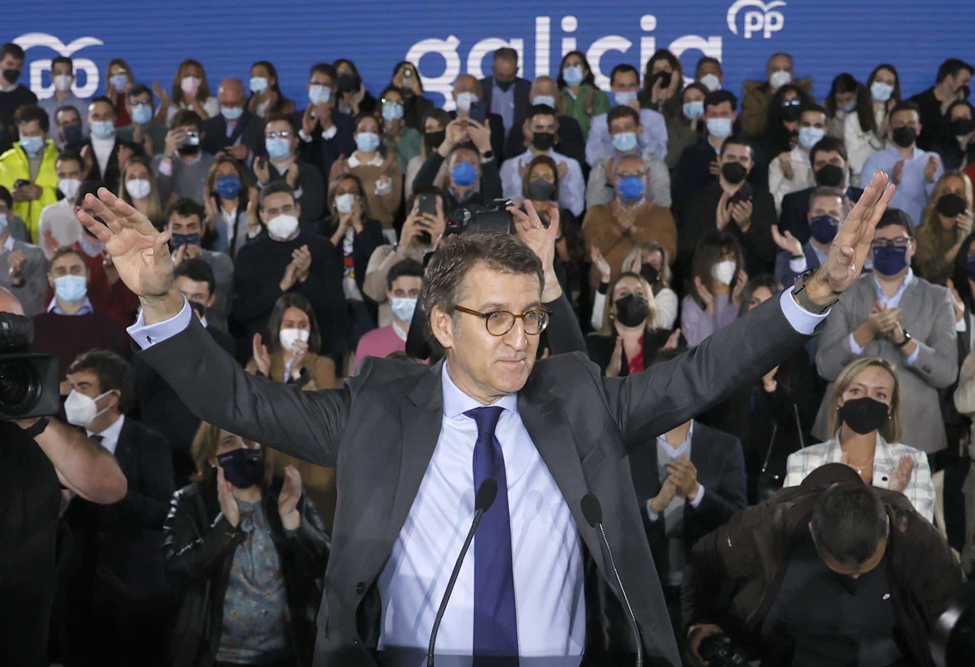 Alberto Núñez Feijóo, en la Junta Directiva del PP de Galicia