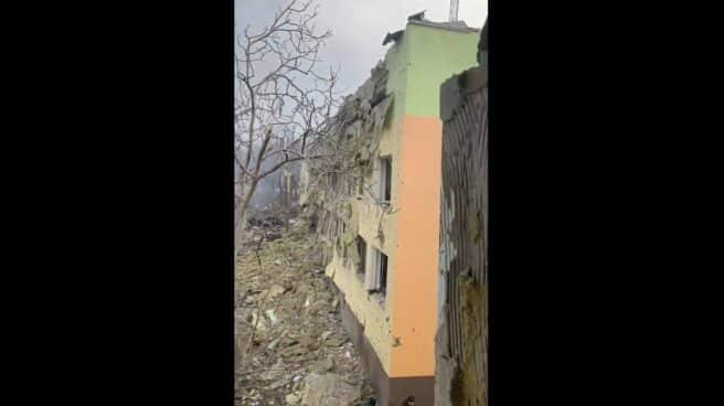 Bombardeo del hospital infantil de Mariupol.