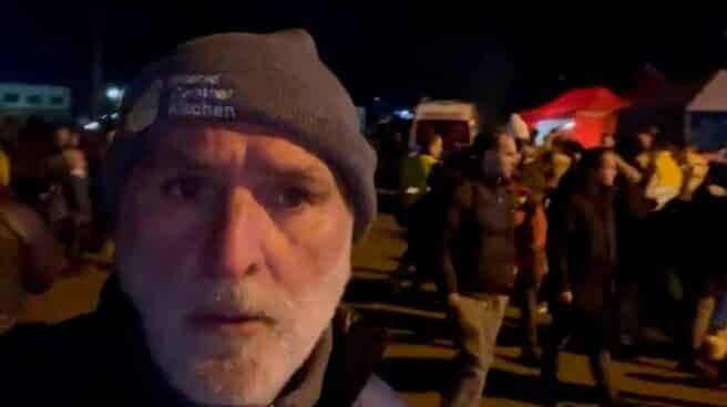 José Andrés, en la frontera de Ucrania. José Andrés, en la frontera de Ucrania.