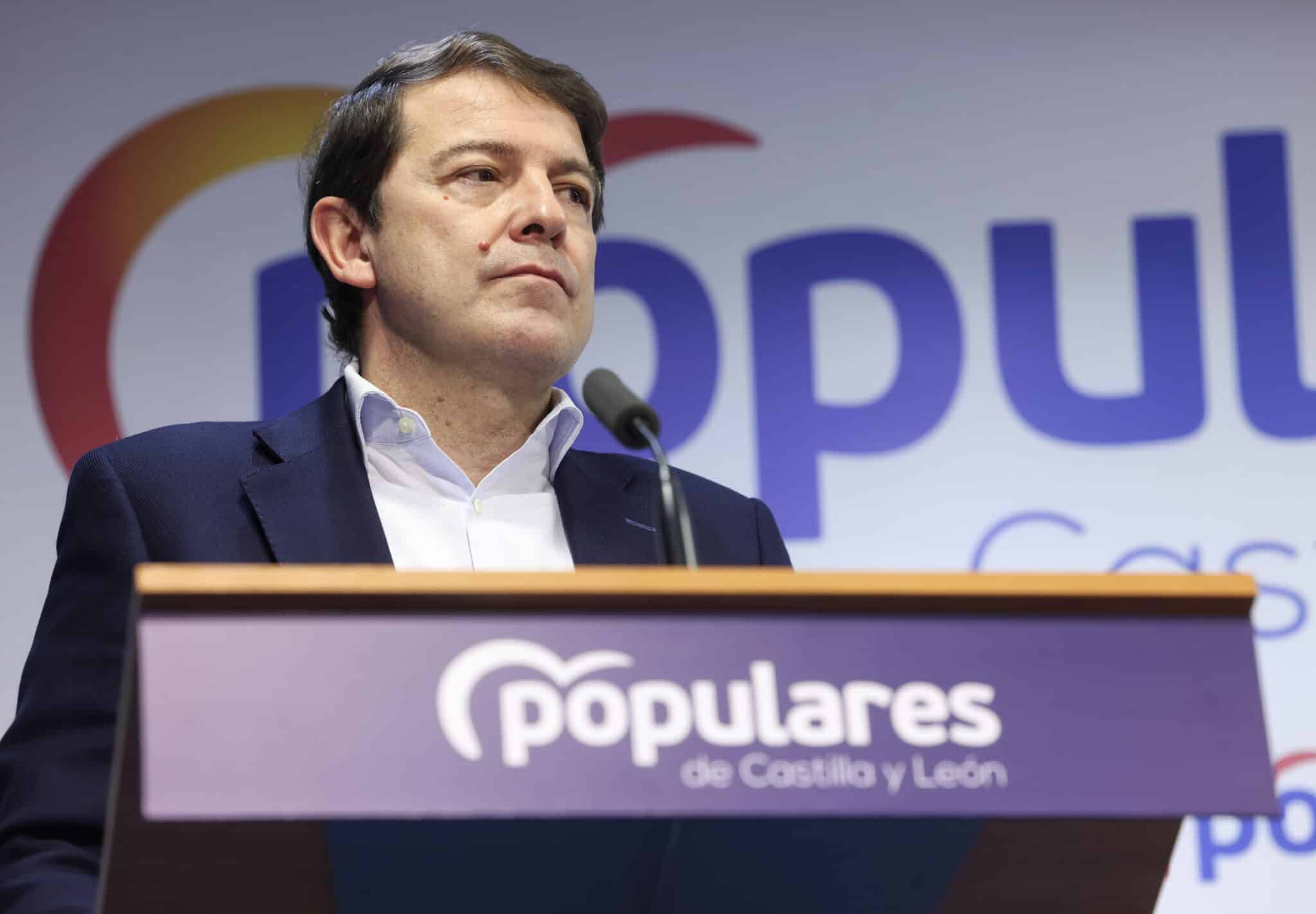 El presidente del Partido Popular de Castilla y León y presidente en funciones de la Junta de Castilla y León, Alfonso Fernández Mañueco, preside el Comité de Dirección del partido.